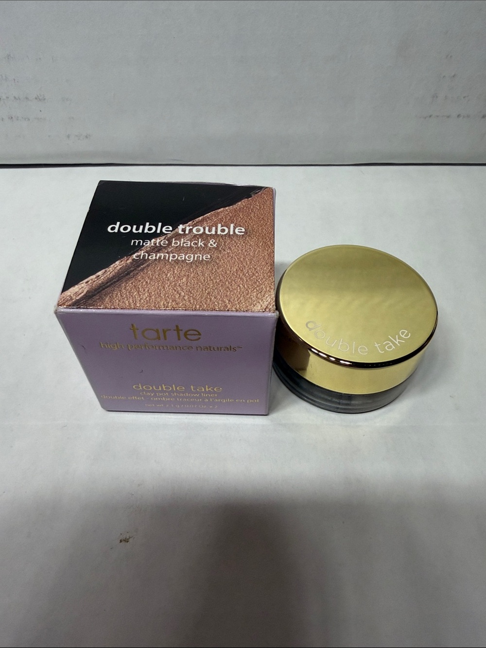 Tarte Double Take Clay Pot Shadow Liner Double Trouble NIB